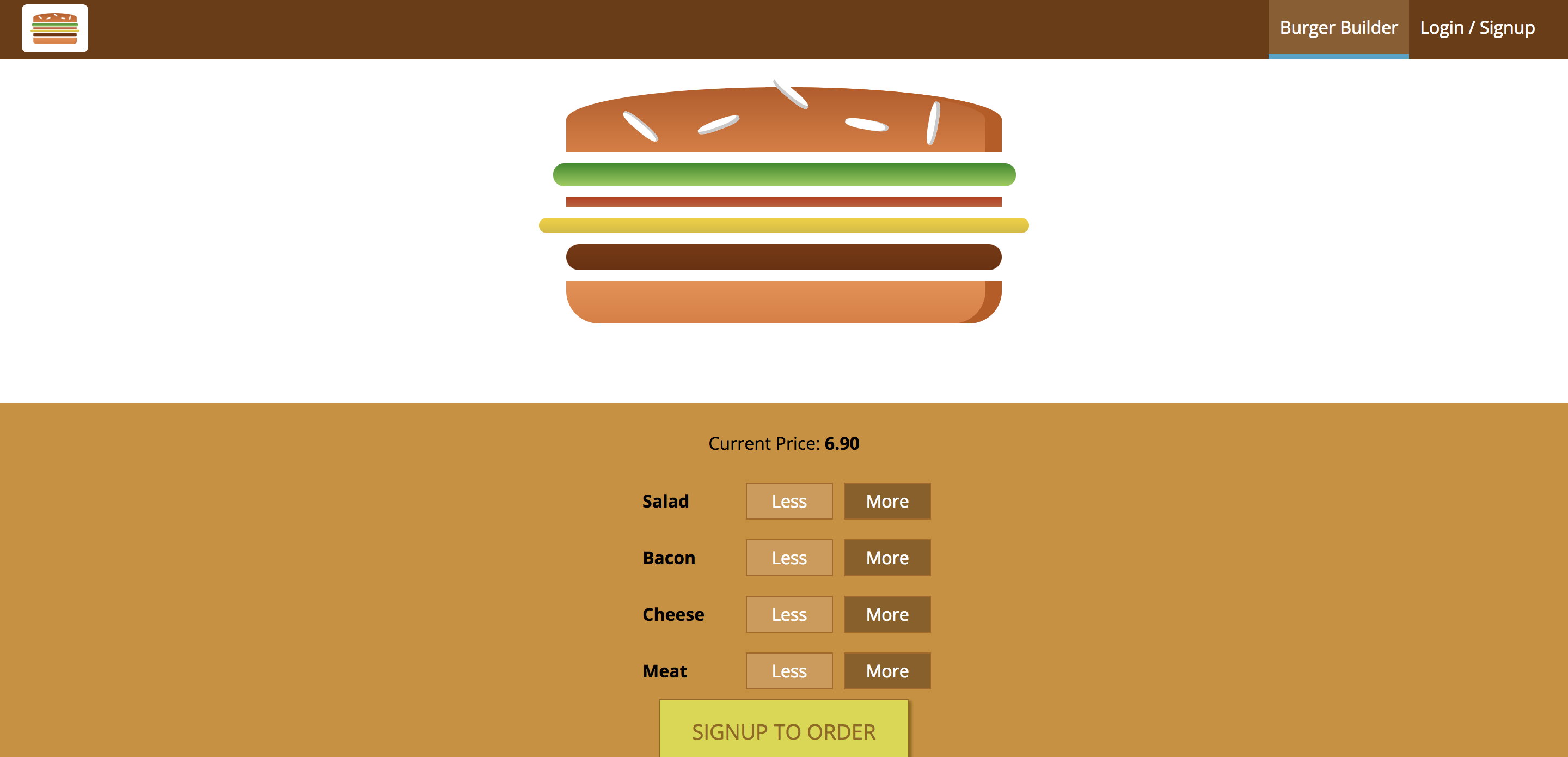 Burger Builder Home